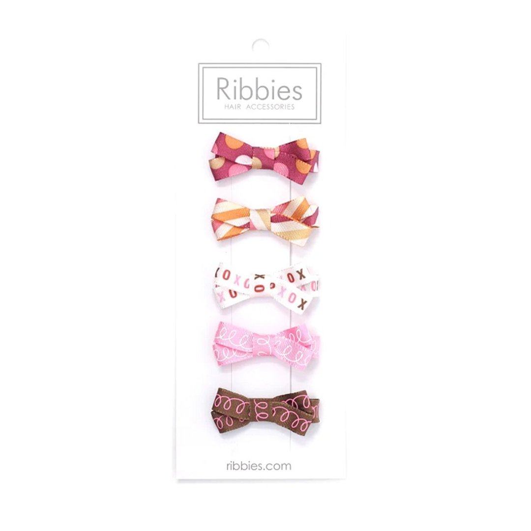 英国Ribbies 糖果蝴蝶结5入组-可圈可点 - 发饰 - 聚酯纤维 