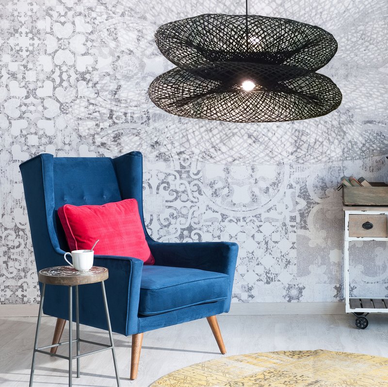 Double Layer Lighting hanging,pendant lighting,rustic lighting,hanging lamp,pendant lamp - 灯具/灯饰 - 竹 黑色
