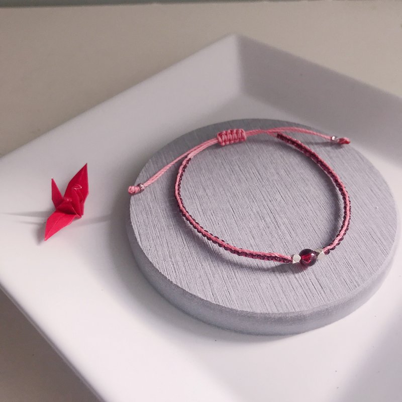 【水晶手链】卡门 et 红石榴石 - 手链/手环 - 水晶 红色