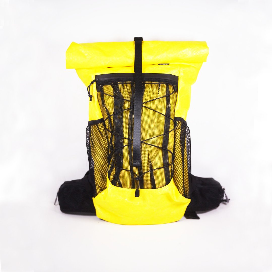 柠檬色系:  6dots Tyvek 登山包 40L 55L背包 露营 登山 - 后背包/双肩包 - 防水材质 黄色