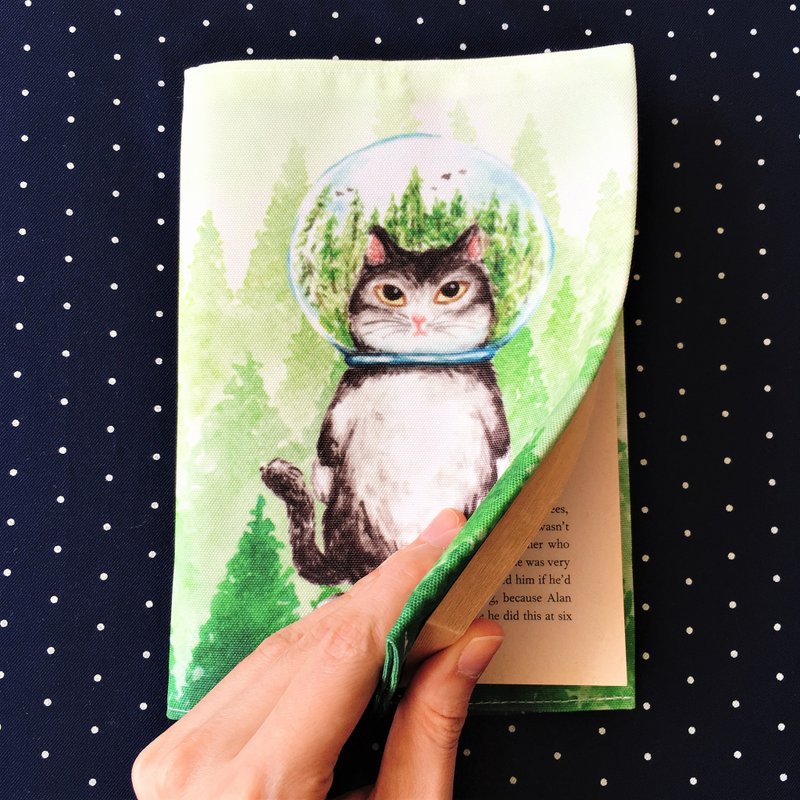 玻璃球猫 森林猫 书套 书衣 - 笔记本/手帐 - 棉．麻 多色