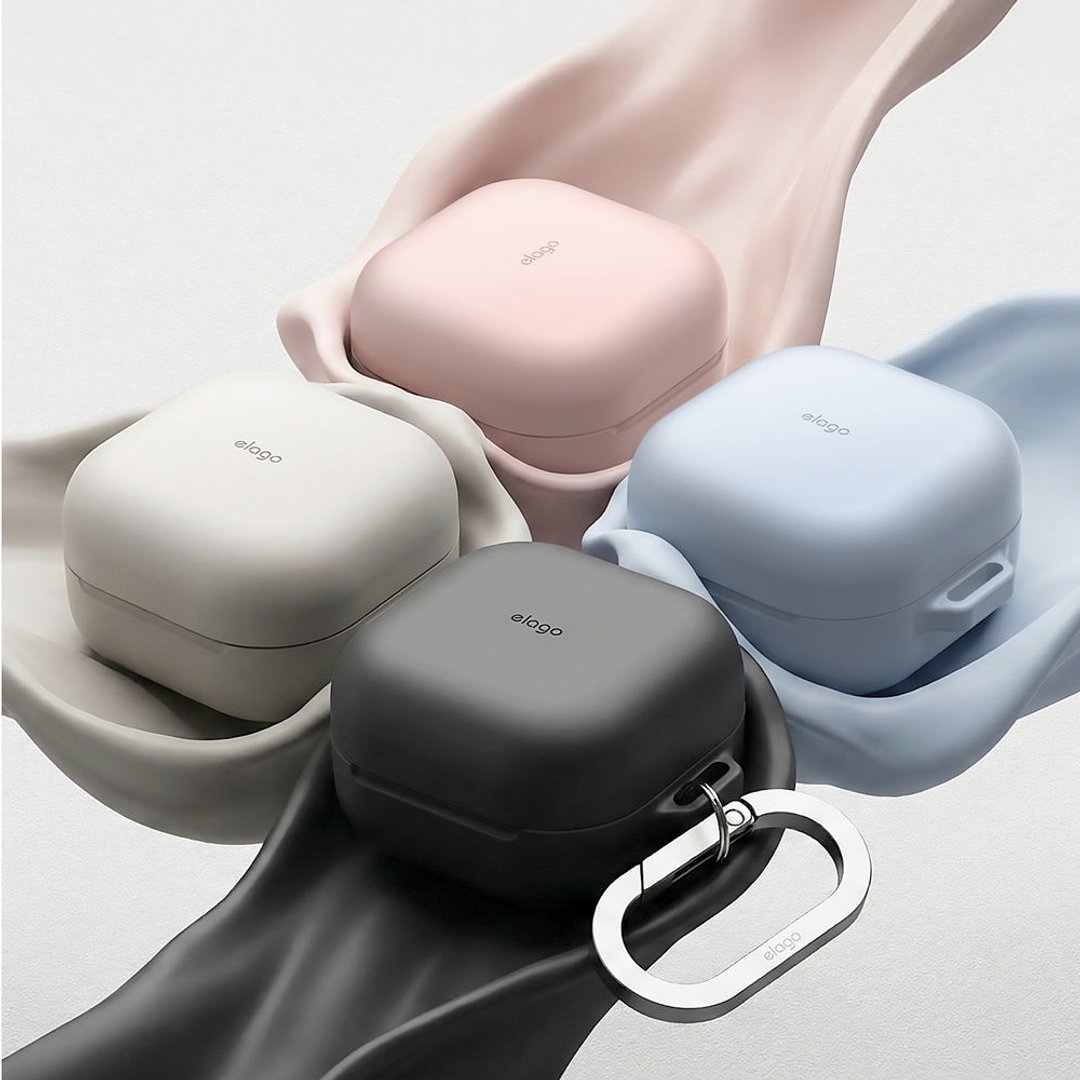 elago Galaxy Buds 4 /4 Pro 抗震硅胶保护壳 - 耳机收纳 - 硅胶 多色