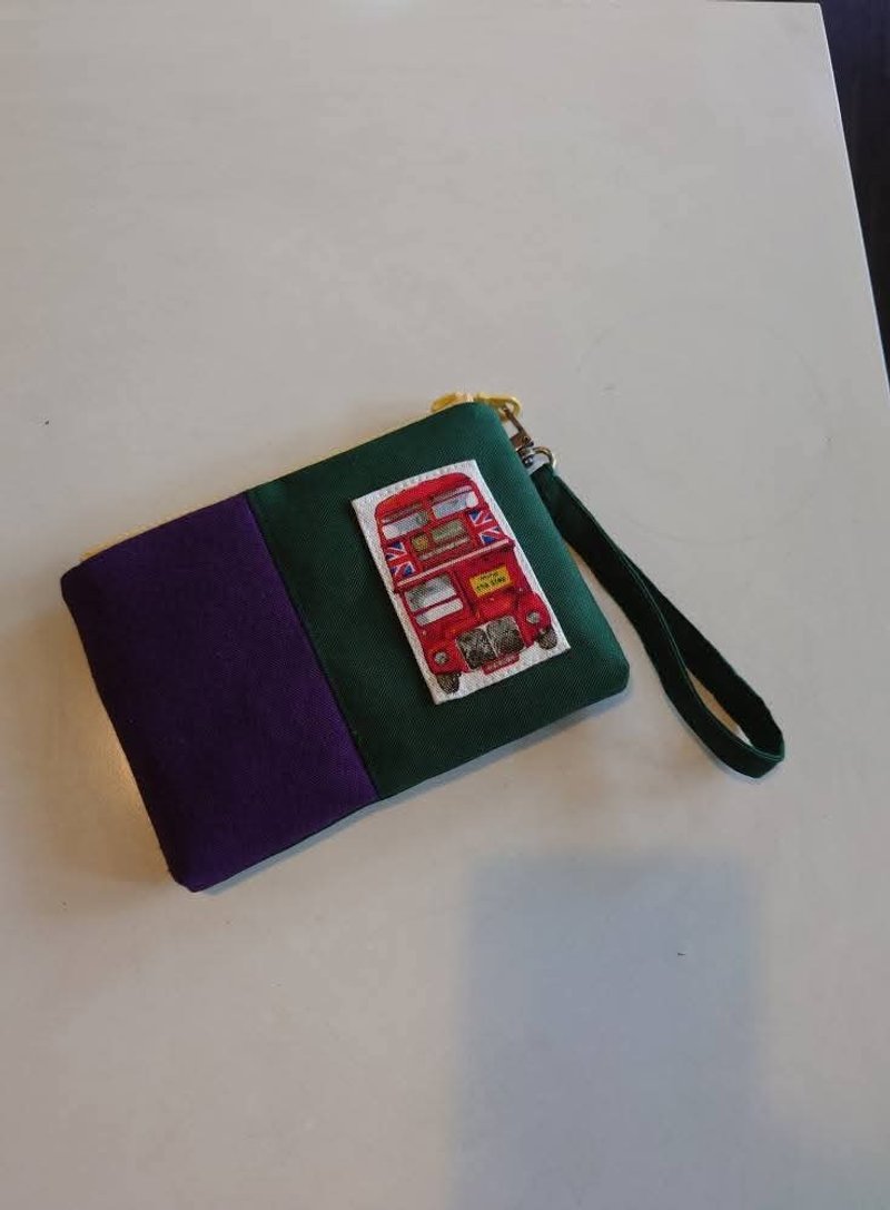 配色零钱包 - 化妆包/杂物包 - 棉．麻 