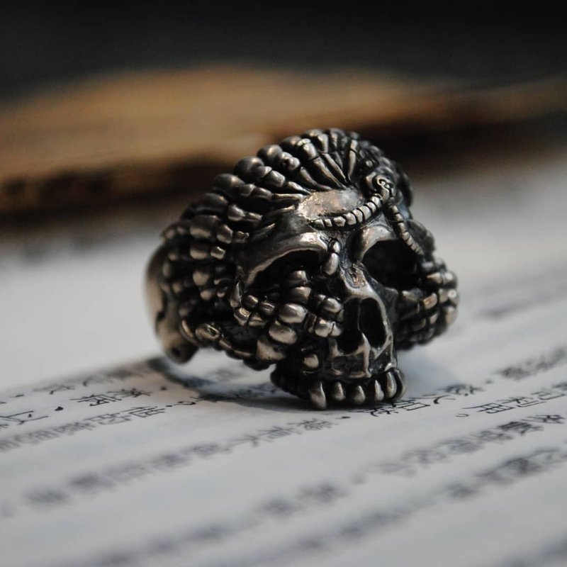 Weird Faith/手作银饰/戒指/毗沙门 - 戒指 - 纯银 银色