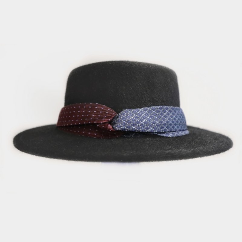 Bad Hair Club Twist Band Boater Hat - 帽子 - 其他材质 