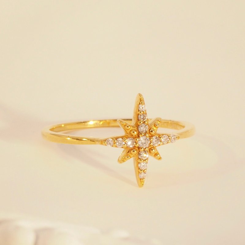 18K金北极星戒指 18K Gold The Northern Star Ring - 戒指 - 贵金属 