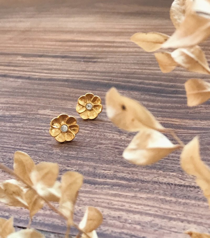 采花贼的最爱 - 耳环/耳夹 - 其他金属 金色