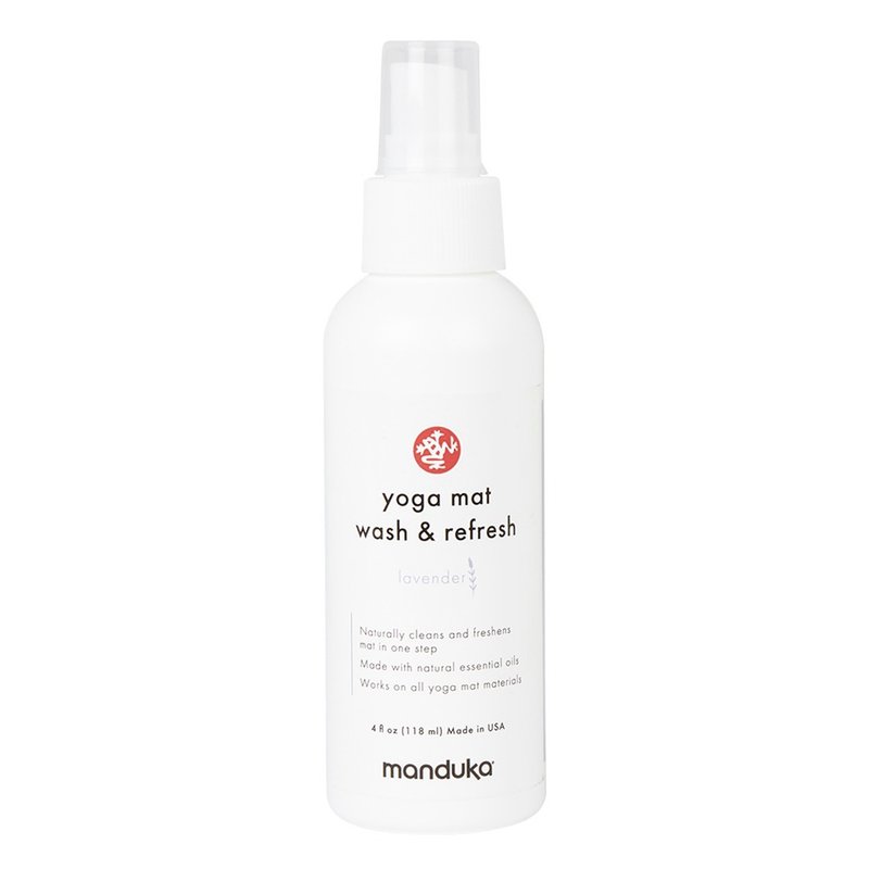 【Manduka】Mat Wash 瑜珈垫清洁喷剂 4oz - Lavender 薰衣草 - 运动配件 - 精油 白色