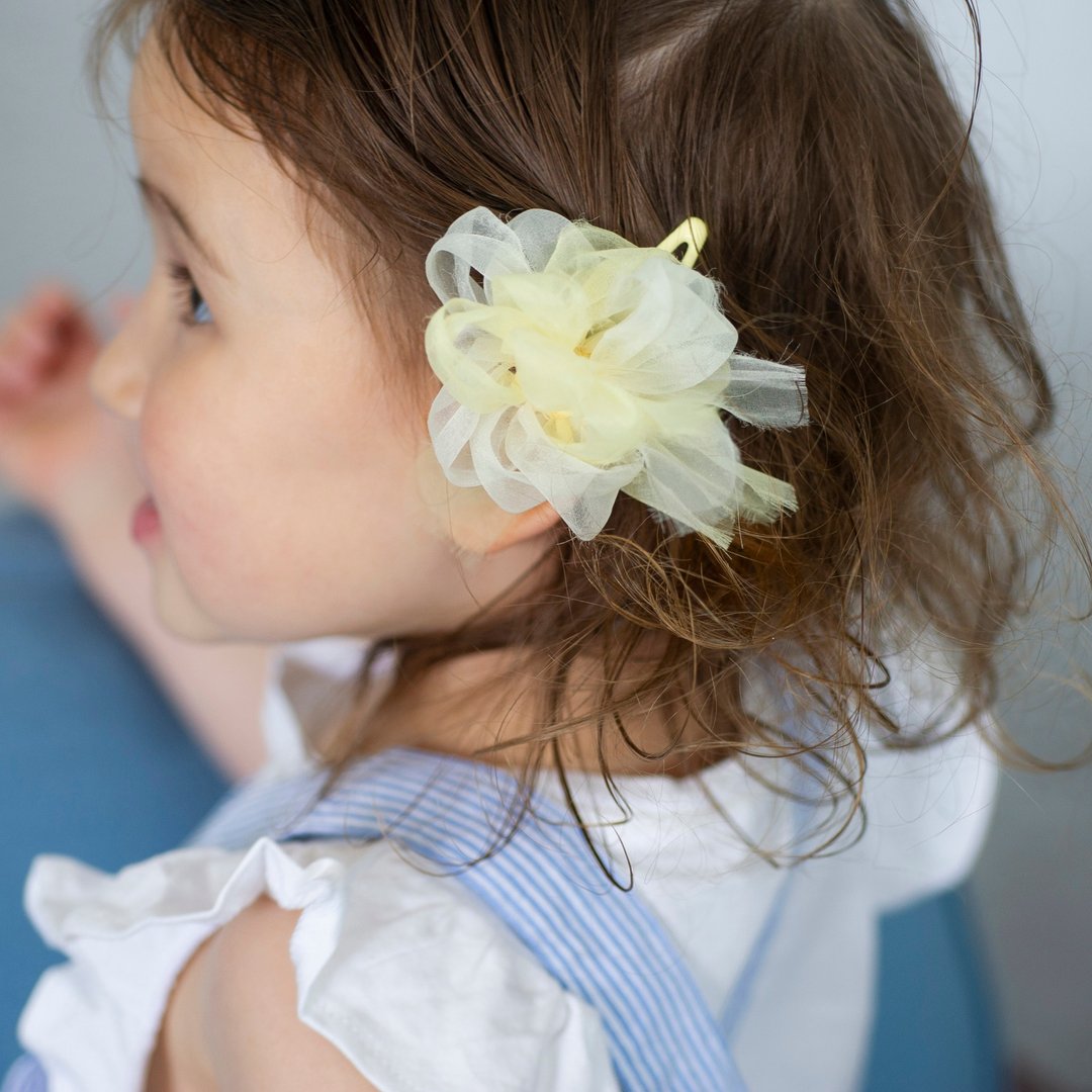 Kids | Blooming Hairpins | Cheerful | Yellow - 婴儿帽/发带 - 其他人造纤维 黄色