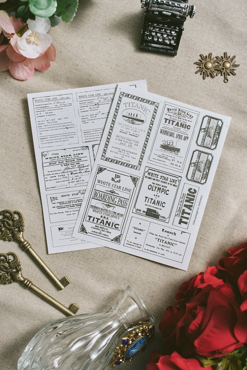 Voyage Ticket - 贴纸 - 纸 