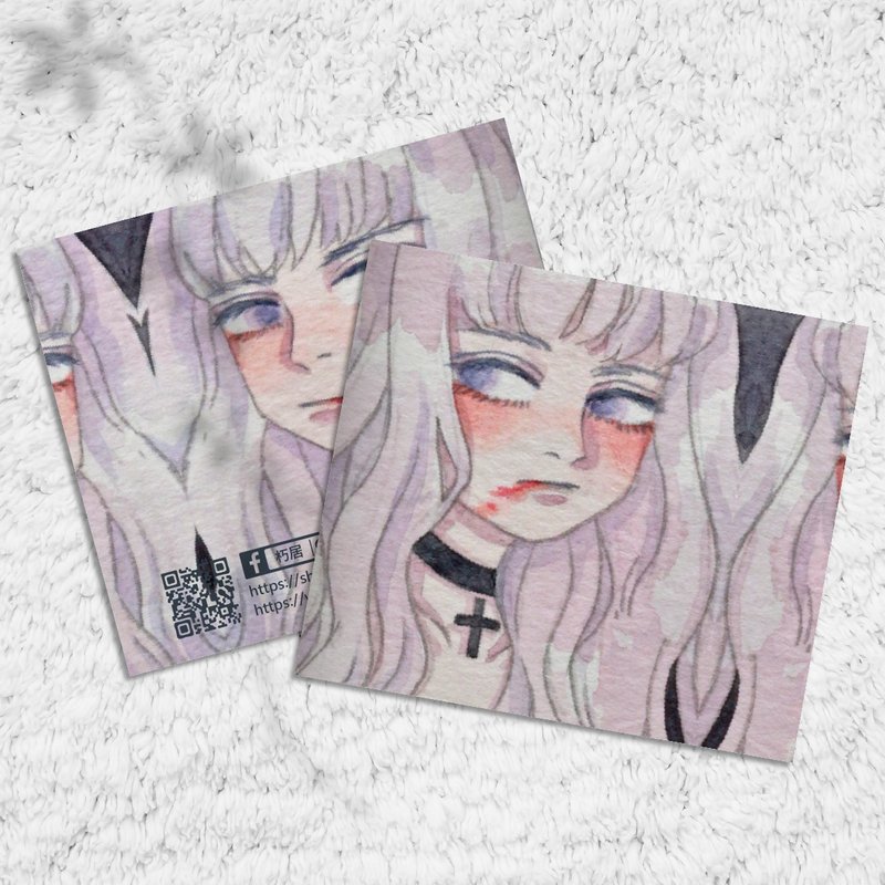 双胞胎贴纸簿(小)1入 - 笔记本/手帐 - 纸 紫色