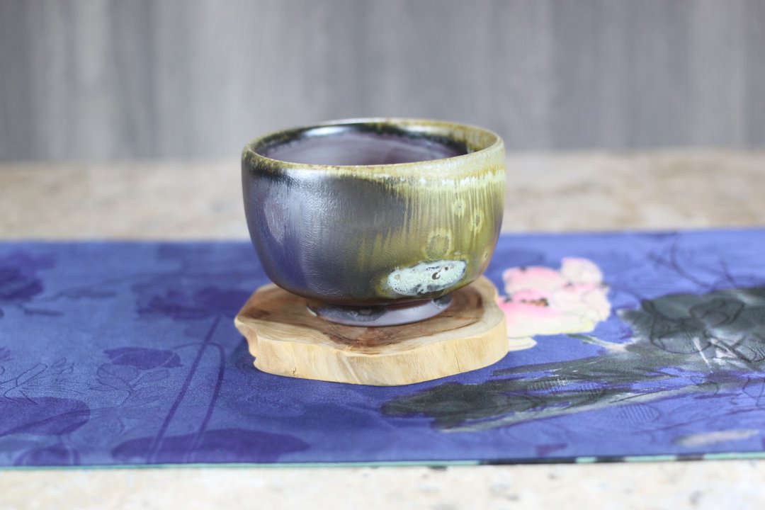 【沐春生活】微瑕疵 天然落灰 柴烧茶碗 名家叶敏祥手作 180ml - 茶具/茶杯 - 瓷 