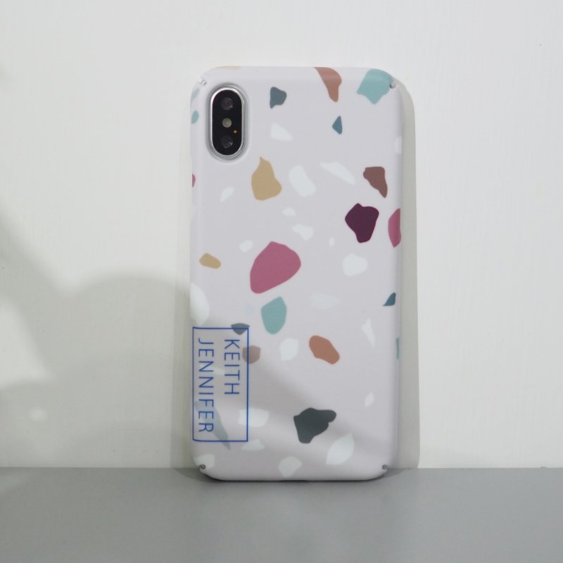 免费印名服务 | 定制化水磨石纹 TERRAZZO Phone Case 刻字手机壳 - 手机壳/手机套 - 塑料 多色