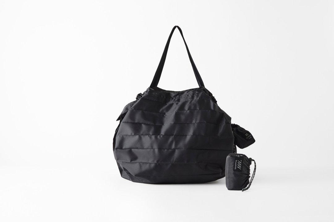 日本Shupatto Packable 折叠环保袋 27L - Black - 侧背包/斜挎包 - 尼龙 黑色