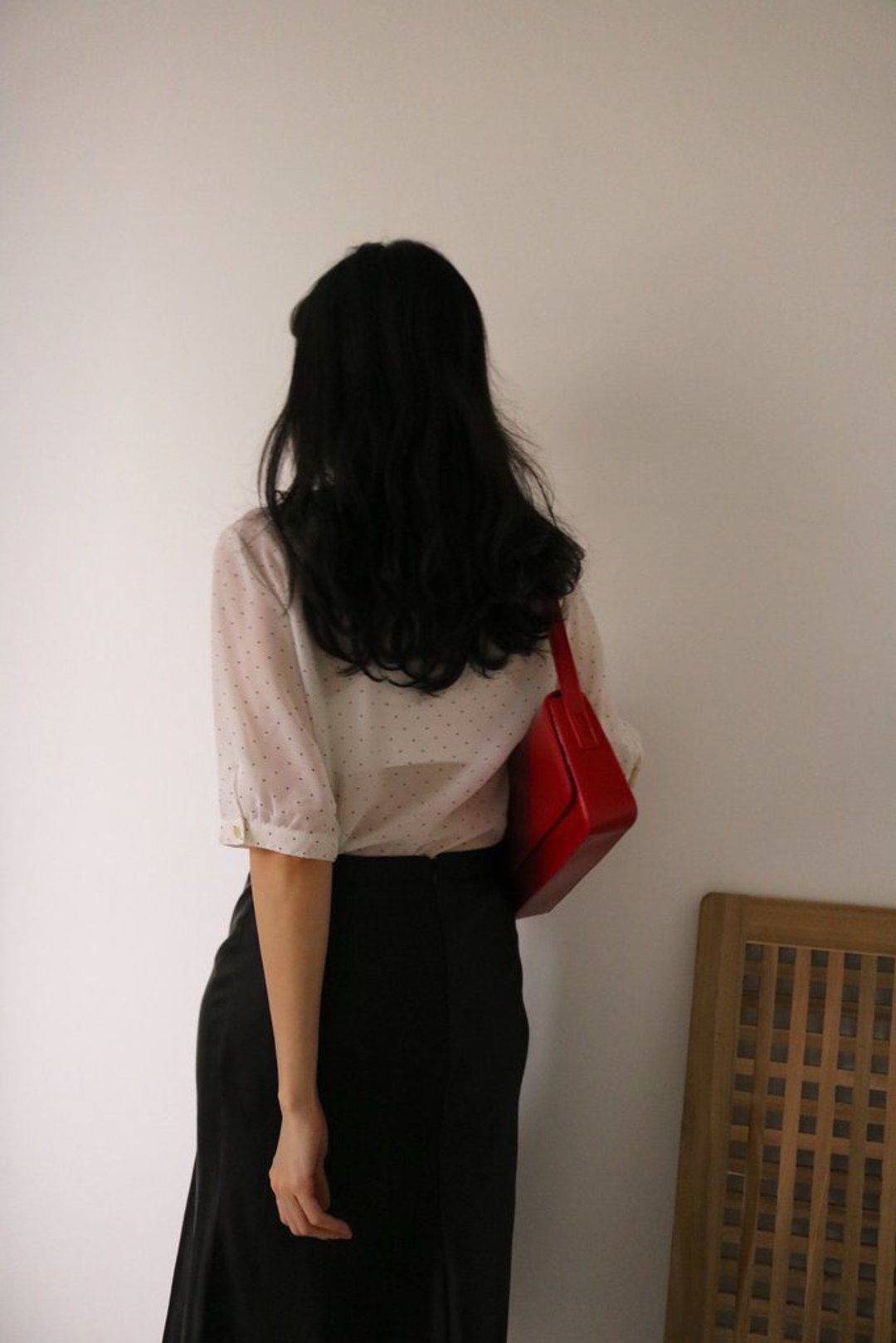 JEMIMA BLOUSE  *JAPANESE VINTAGE - 女装衬衫 - 聚酯纤维 白色