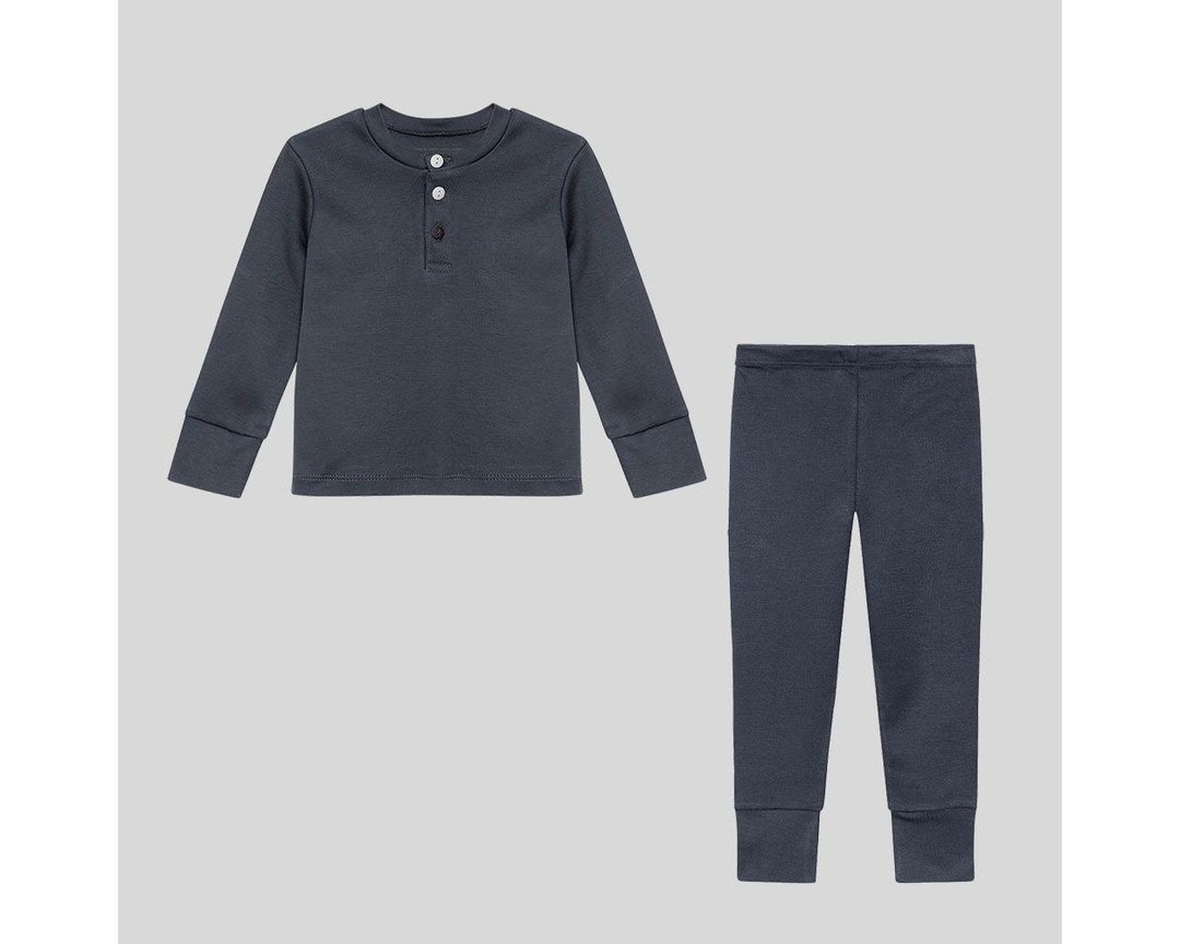 The Sleepy Collection - 儿童两件式匹马棉家居服/睡衣 - Blue - 童装上衣 - 棉．麻 