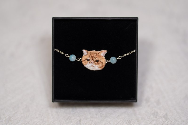 【定制】宠物刺绣手链 - 手链/手环 - 棉．麻 