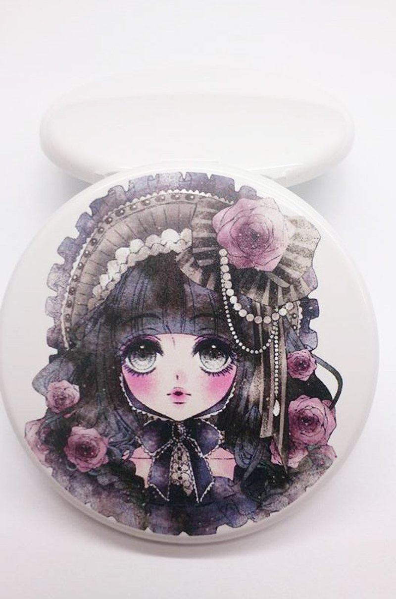 古典少女小圆化妆镜 - 其他 - 塑料 白色