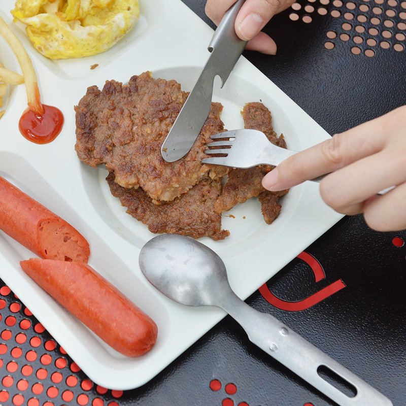 日本高桑金属 日制不锈钢露营开瓶刀叉匙3件组 - 露营用品 - 不锈钢 