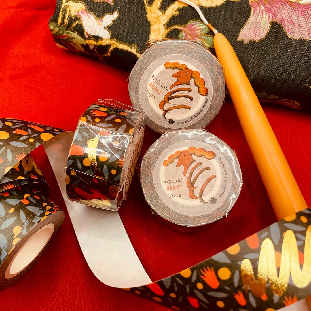 烫金和纸胶带 | 伊甸园 - 纸胶带 - 纸 红色