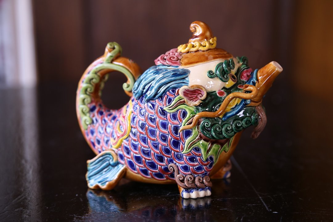智卢-龙生九子茶壶系列 龙六-蚣蝮 - 其他 - 陶 多色