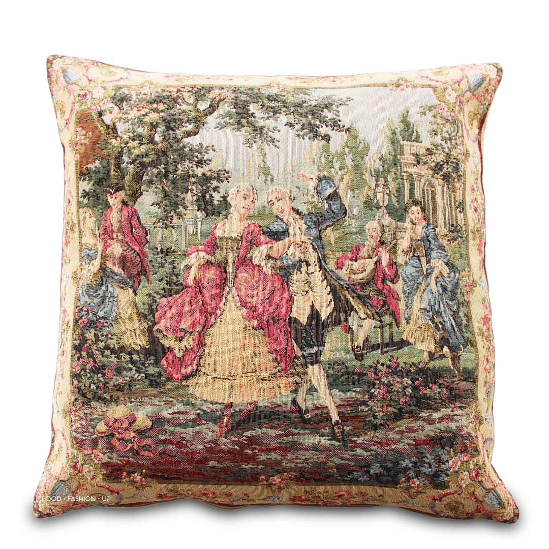François Boucher格兰达宫廷舞曲_限量1个_欧洲皇家缇花天鹅绒抱 - 枕头/抱枕 - 棉 