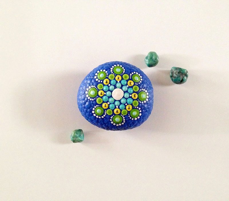 小石系  : 石生花 • 蓝 - 摆饰 - 石头 蓝色