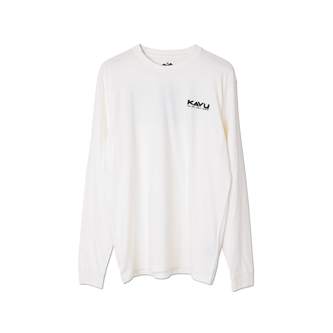 【西雅图 KAVU】LS Etch Art 有机棉长袖上衣 白 #8070 - 男装上衣/T 恤 - 棉 白色