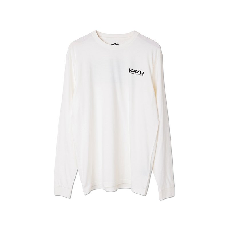 【西雅图 KAVU】LS Etch Art 有机棉长袖上衣 白 #8070 - 男装上衣/T 恤 - 棉 白色