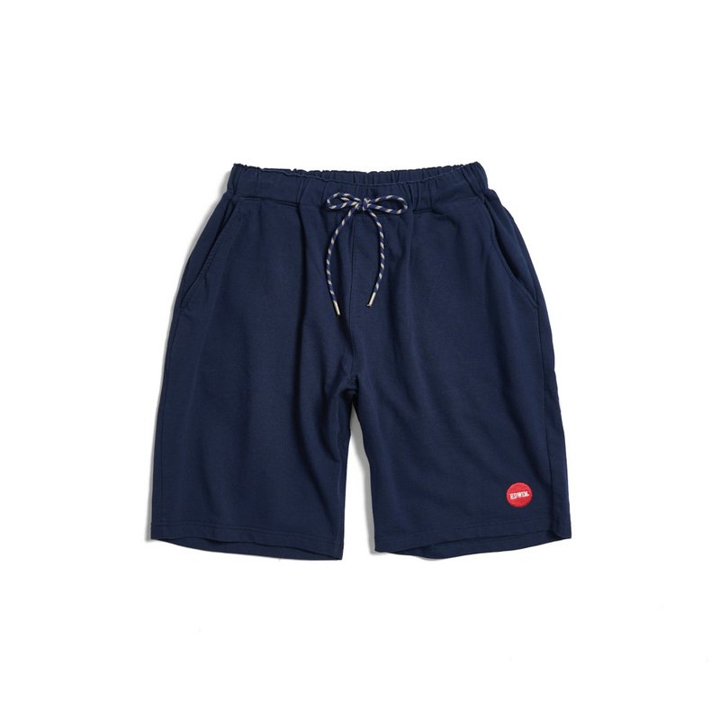 EDWIN 男款 松紧绑绳运动休闲短裤 (丈青色) #裤子 - 男士短裤 - 棉．麻 蓝色