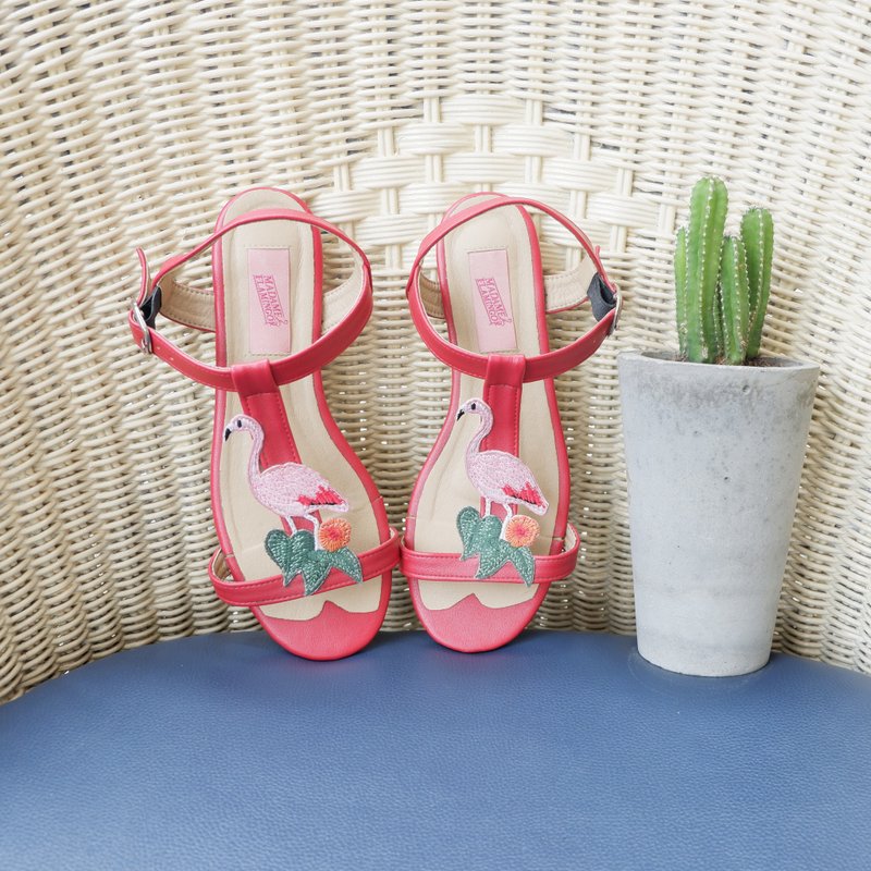 Fla-Min-Gle Red - 女款休闲鞋 - 聚酯纤维 红色