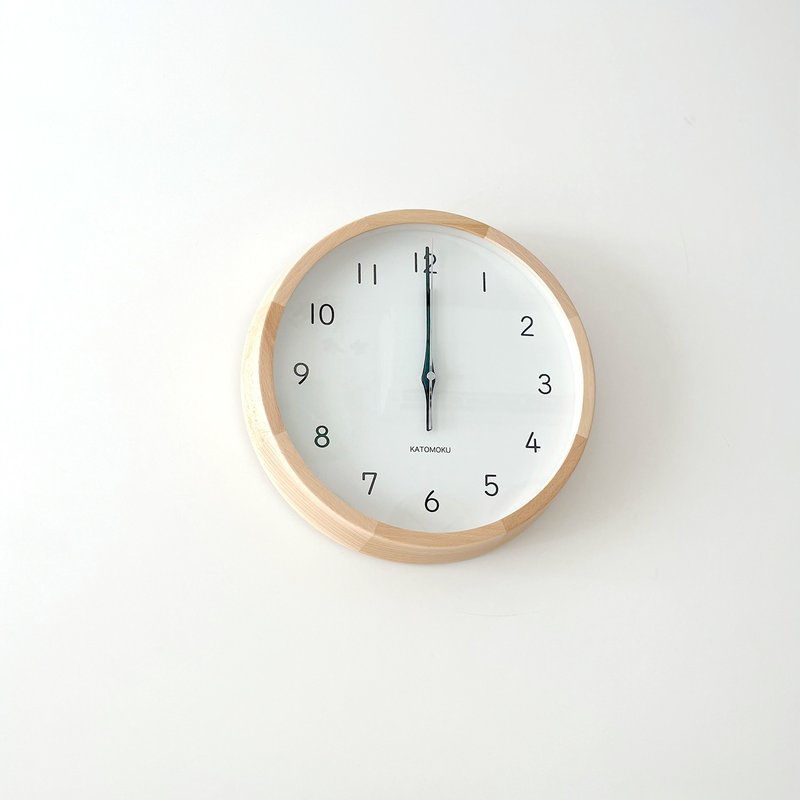 KATOMOKU muku clock 13 硬枫木 (km-104HM) 挂钟 日本制造 - 时钟/闹钟 - 木头 咖啡色