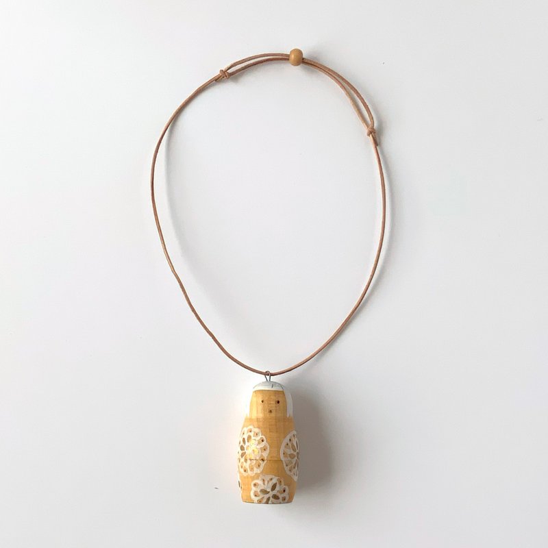 俄罗斯娃娃吊饰 白色 - 吊饰 - 木头 白色