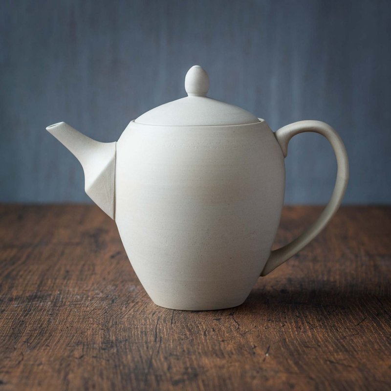 橡果急须 - White - 茶具/茶杯 - 陶 白色