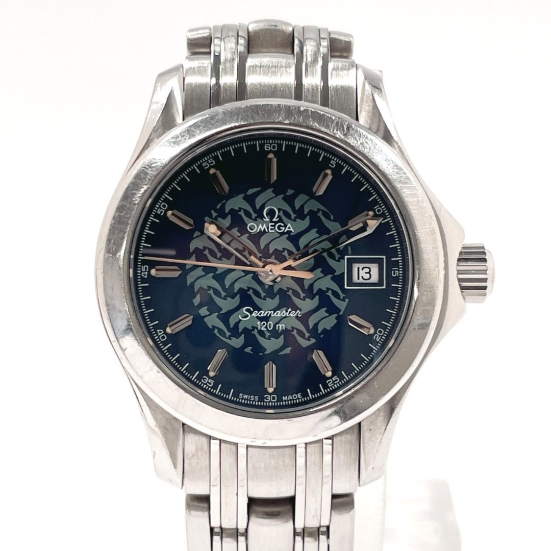 【日本直购 二手美品】欧米茄 OMEGA 手表 2580.8 海马 120 杰克·梅约尔 1997 不锈钢 银色 - 女表 - 不锈钢 银色