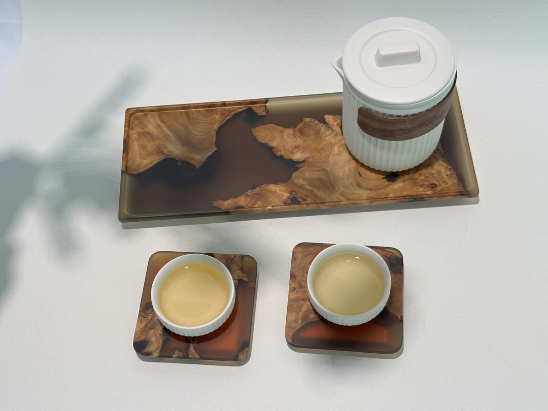 茶盤 實木X樹脂 - 茶具/茶杯 - 木头 