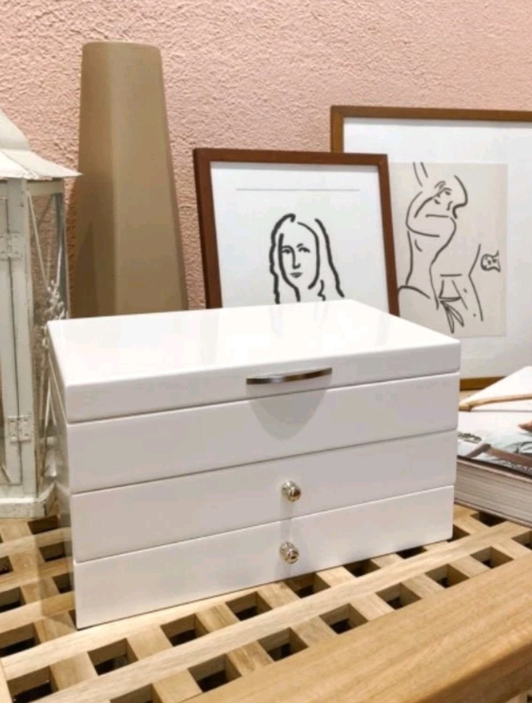 【Ms. box 箱子小姐】英式时尚白色木制珠宝盒/饰品盒 珠宝盒 - 收纳用品 - 木头 白色