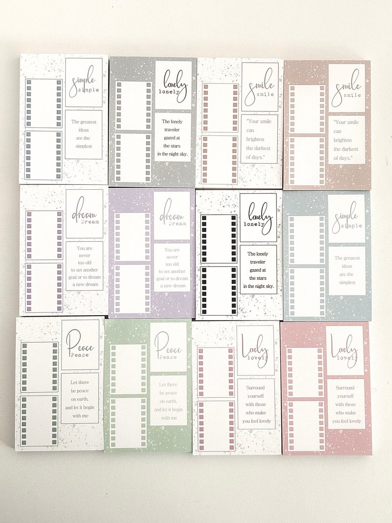 记忆捕捉记事本 - 便条纸/标签贴 - 纸 