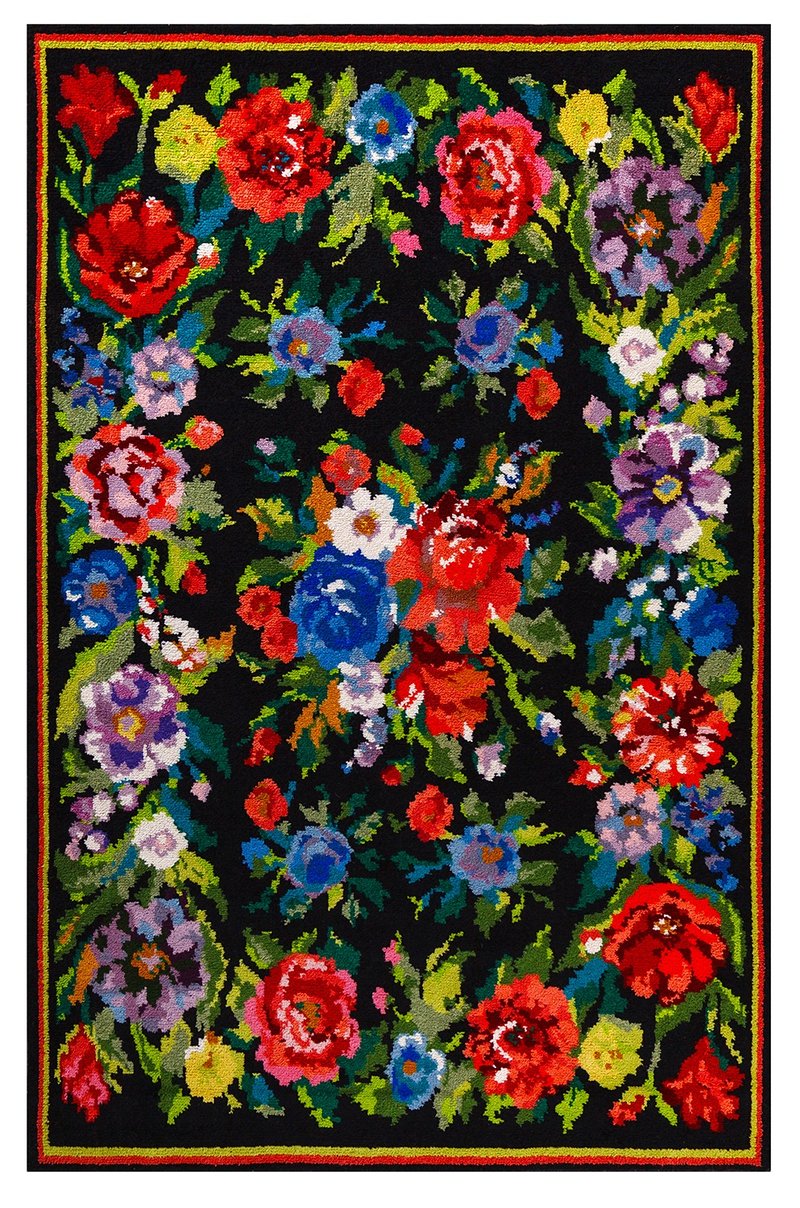 婴儿室内设计植物花卉地毯/卧室订制设计地毯 - 地垫/地毯 - 棉．麻 多色