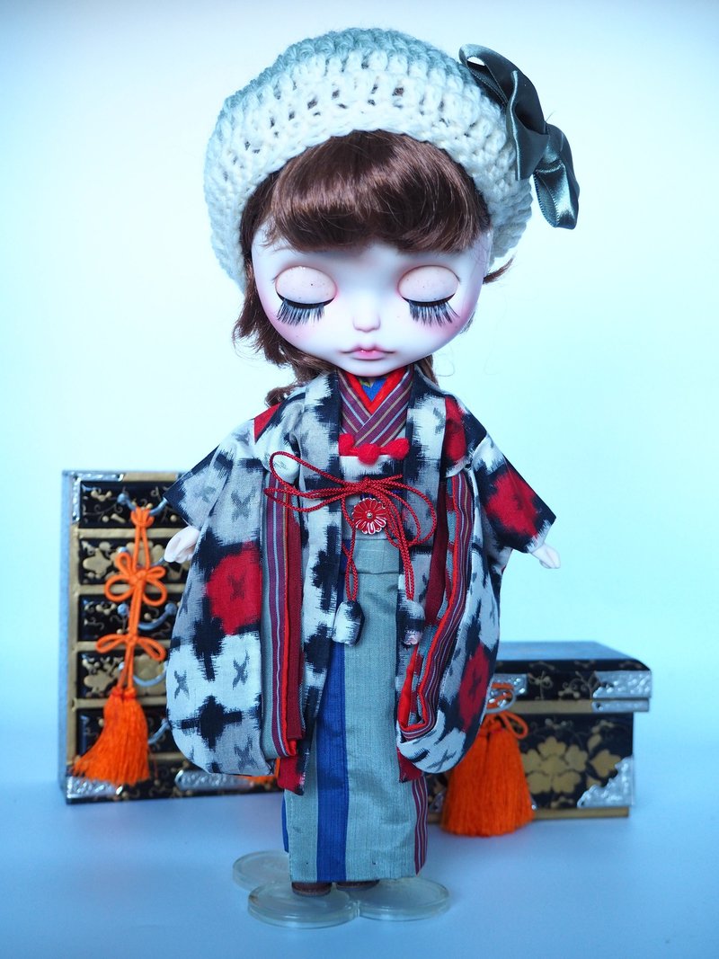 咖啡厅围裙和可爱的和服 - 玩偶/公仔 - 丝．绢 多色