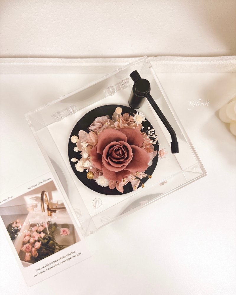 永生花胶片蓝牙音乐机- 开幕 生日礼物 yuflorist - 干燥花/捧花 - 植物．花 多色