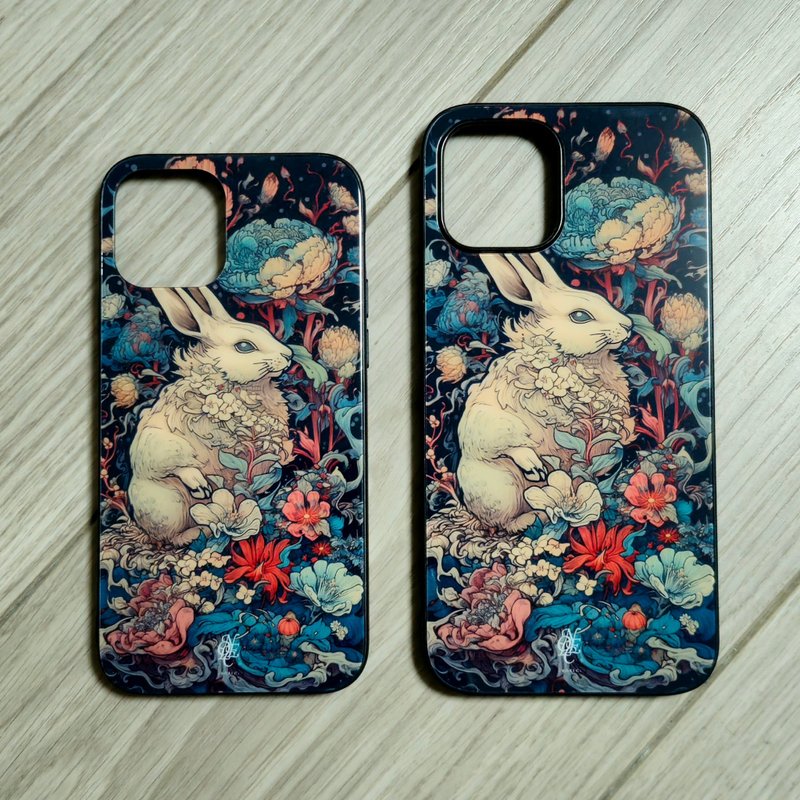 兔年-NOELC钢化玻璃机壳 iPhone安卓皆可订做 - 手机壳/手机套 - 硅胶 蓝色