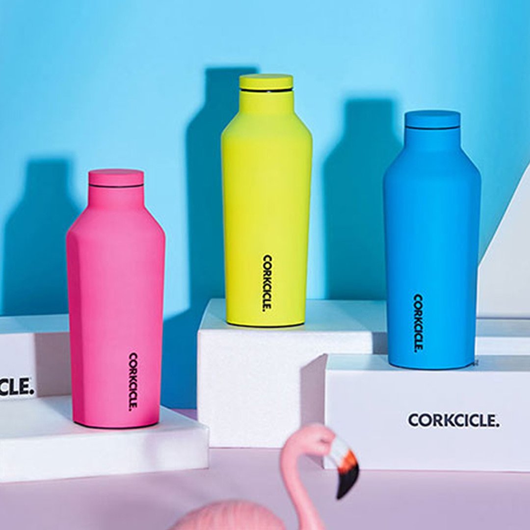 停产-CORKCICLE Neon Lights系列三层真空易口瓶-270ml - 保温瓶/保温杯 - 不锈钢 多色
