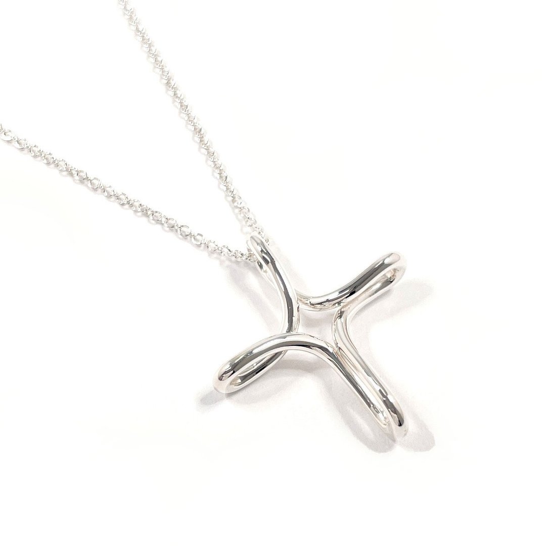 【日本直送 二手美品】蒂芙尼 TIFFANY&Co. 项链 Infinity Cross Elsa Peretti 银 925 - 项链 - 纯银 银色