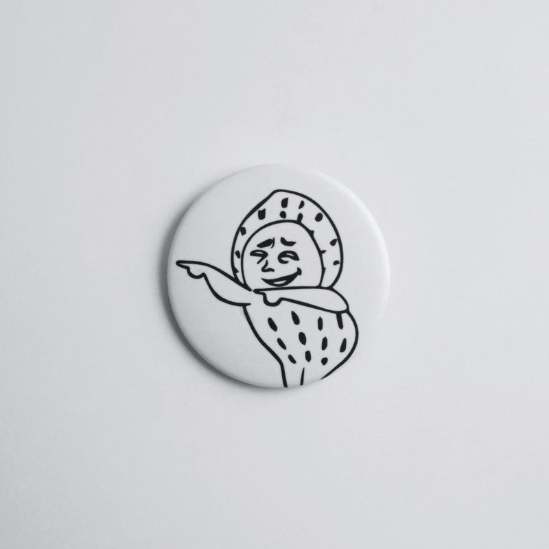 哎哟 花生 / Peanuts 胸章 徽章 - 徽章/别针 - 塑料 白色