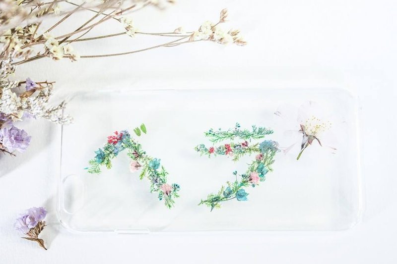 专属订单 - 台湾包邮 押花名字手机壳 - 手机壳/手机套 - 植物．花 多色