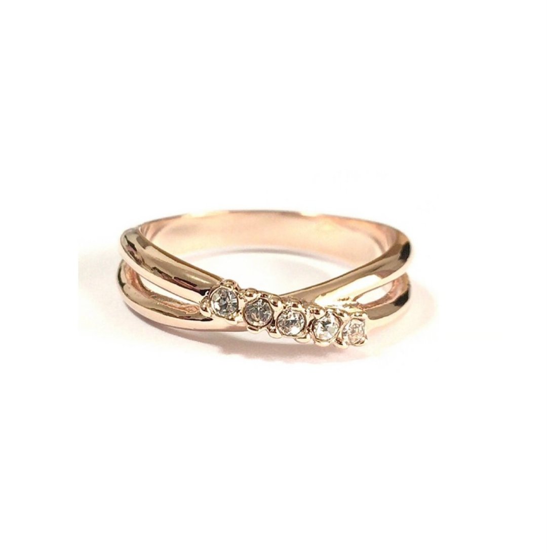 Cross Ring. (可订制为小指戒) - 戒指 - 其他金属 金色