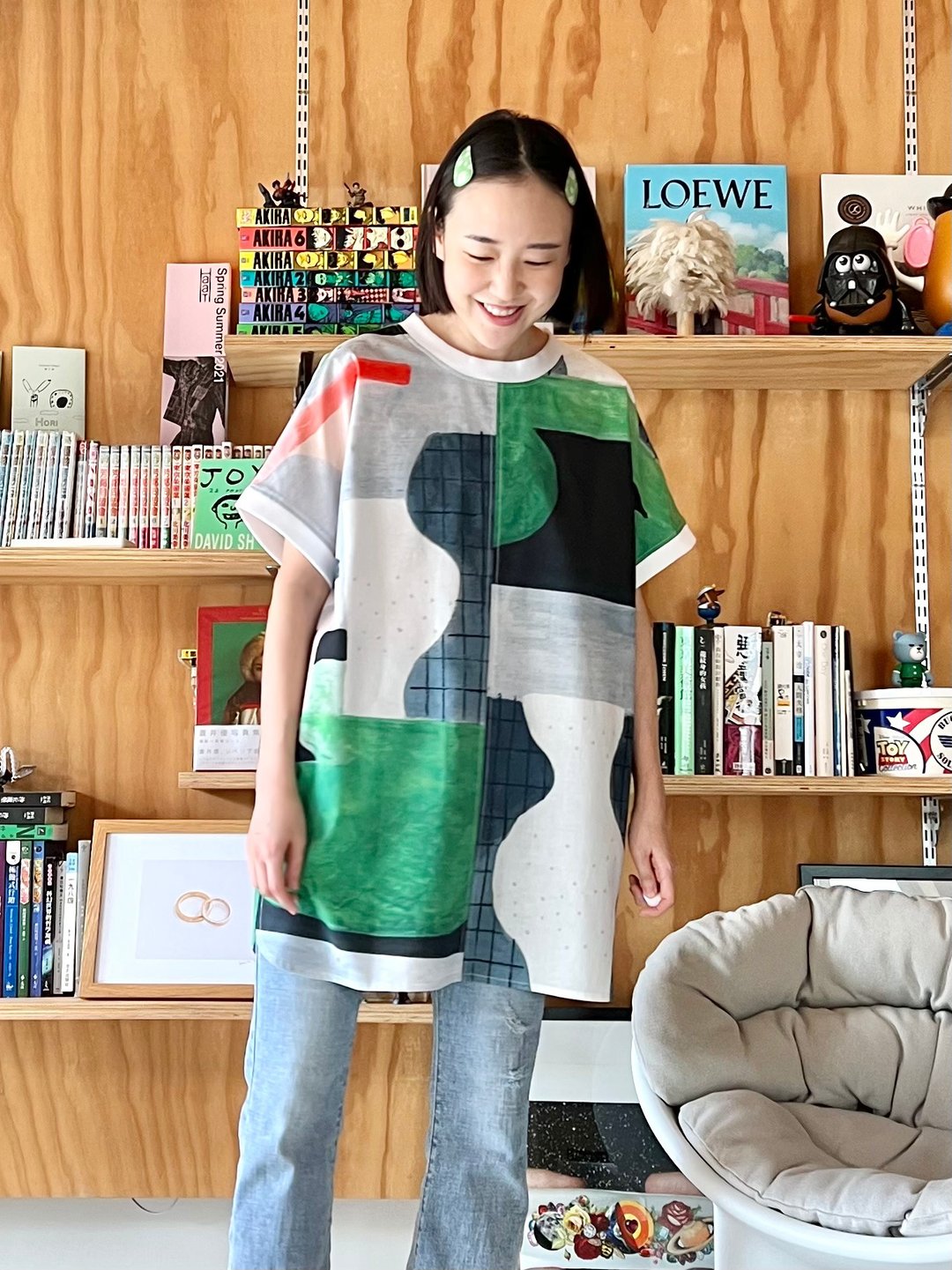长板五分袖上衣 - 女装上衣 - 棉 多色