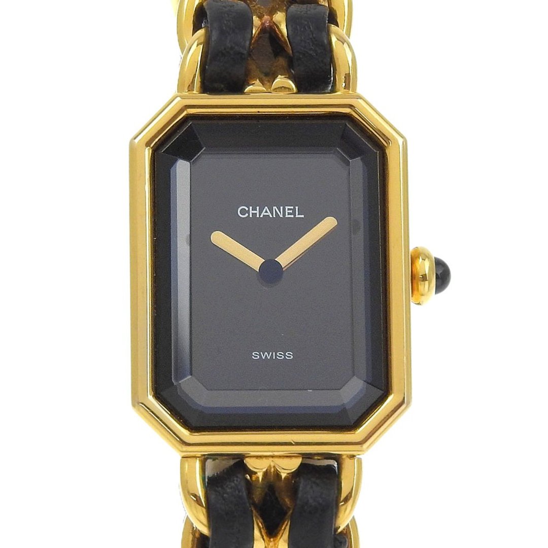 【日本直送】香奈儿 CHANEL Premiere L 手表 H0001 镀金 x 皮革 石英 指针式显示 黑色表盘 女仕【二手】 - 女表 - 其他金属 黑色