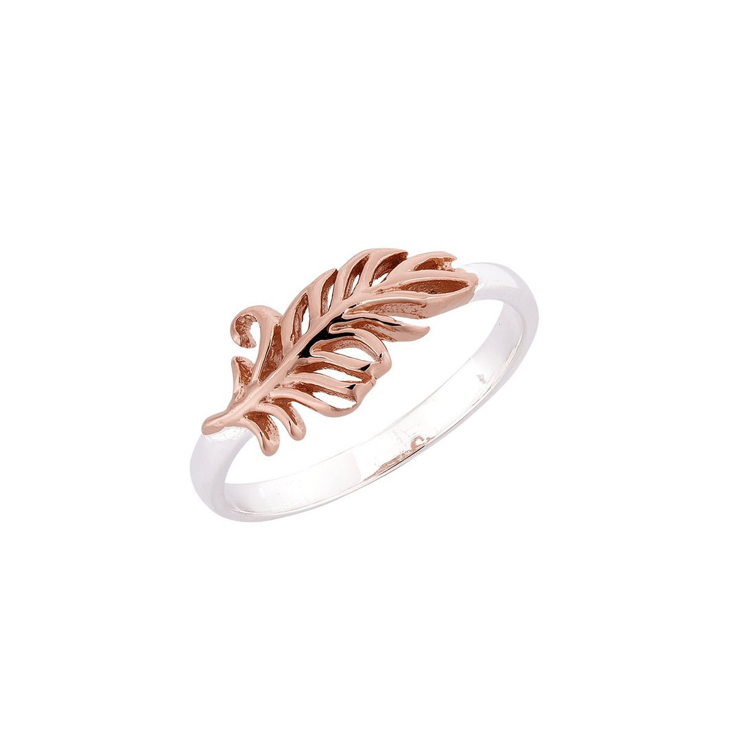 【Gift box】Sterling Silver Ring RoseGold/ Gold - 戒指 - 纯银 银色
